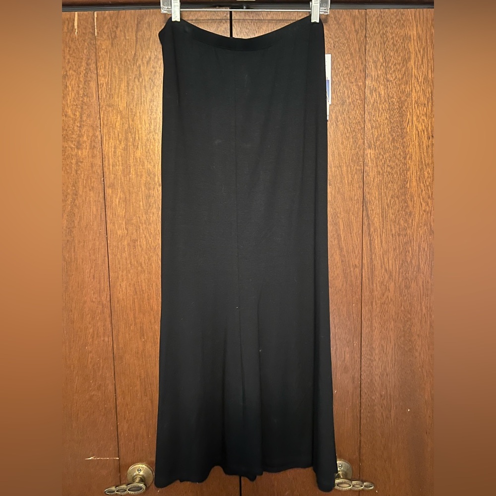 Karen Kane Black A-Line Maxi Skirt for Work